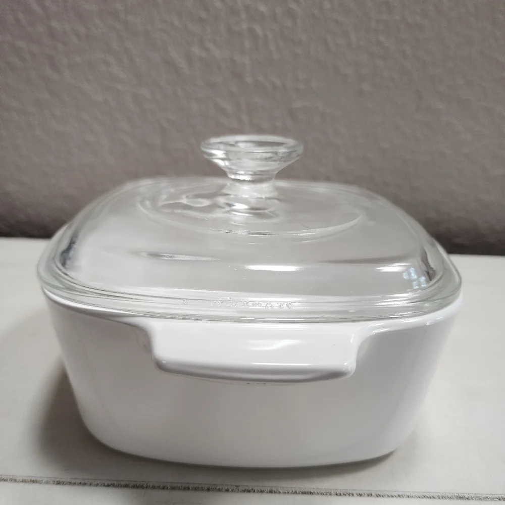 Vintage Corning Ware LE PERSIL LA SAUGE A-1 1/2 -B 1 1/2 w/ Pyrex‎ A 7 C Lid